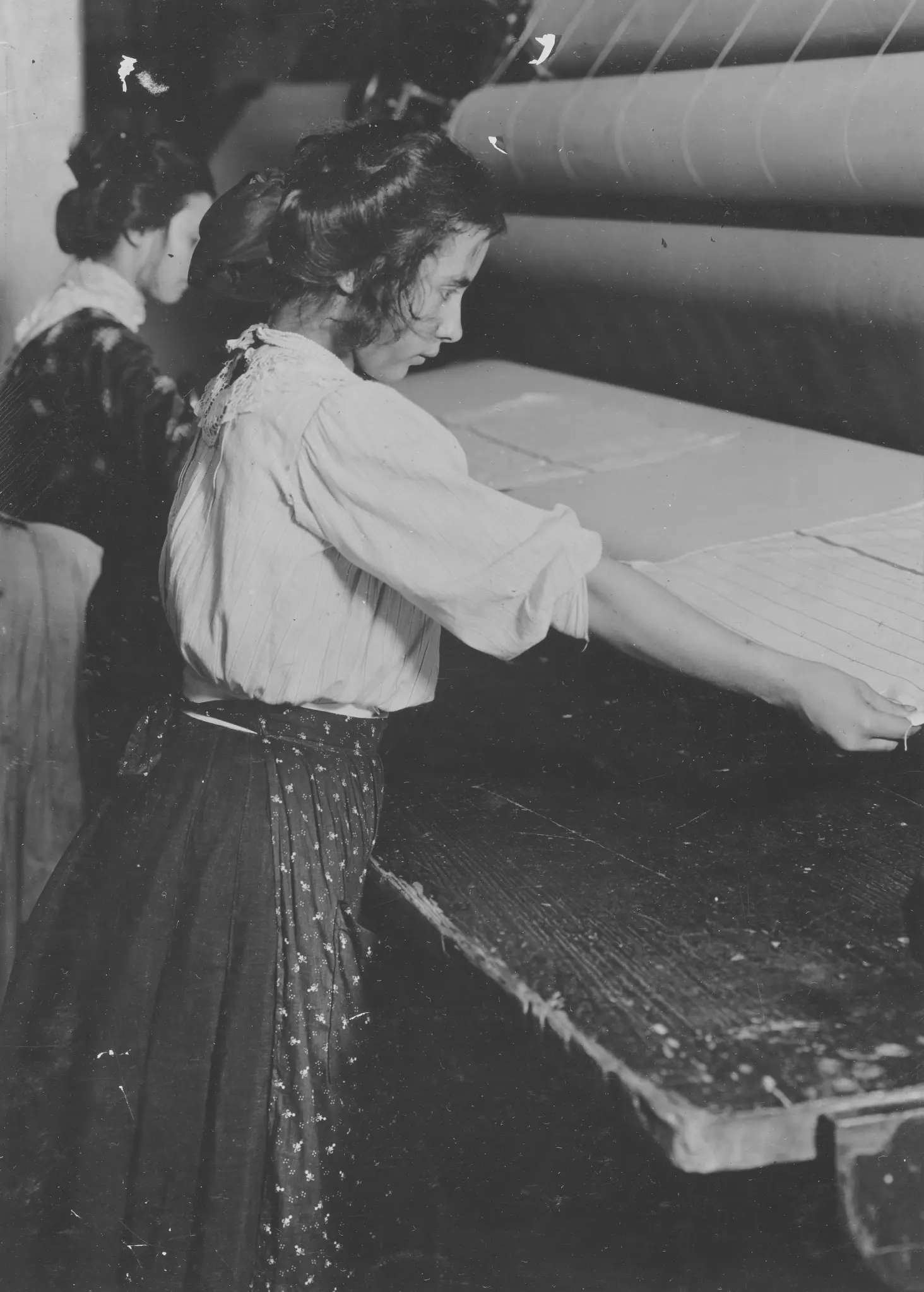 Foto de uma mulher trabalhadora.